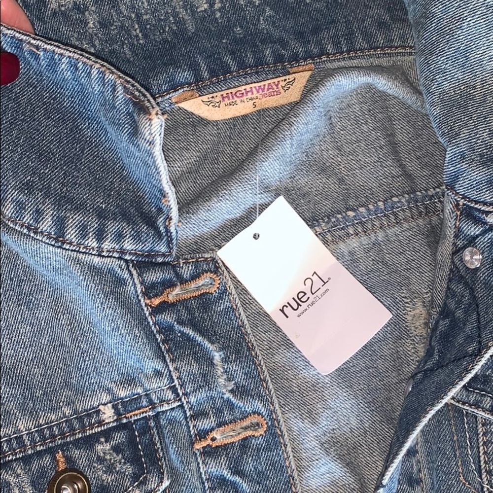 NEW never worn RUE jean vest - Picture 2 of 5